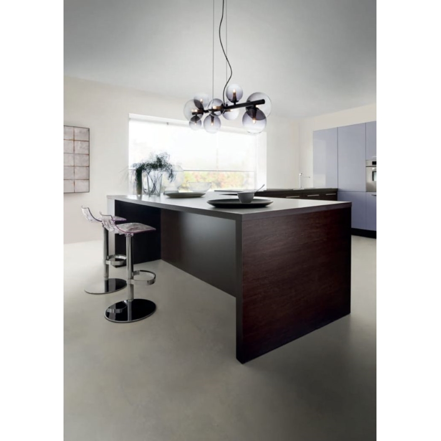 Redo 01-3989 - Κρεμαστό φωτιστικό οροφής ASTRA 9xG9/8W/230V μαύρο