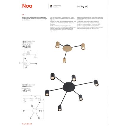Redo 01-4049 - Φωτιστικό σποτ NOA 3xGU10/10W/230V χρυσό