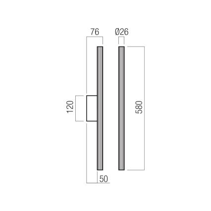 Redo 01-4058 - LED ρυθμιζόμενο επιτοίχιο φωτιστικό NIKOS LED/10W/230V CRI 90 χρυσό