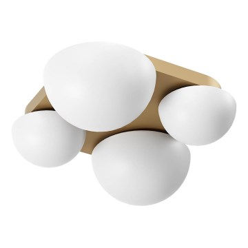 Redo 01-4332 - LED Φωτιστικό οροφής LUMIEN 4xLED/26W/230V 2700/3000K CRI 90 λευκό/χρυσό