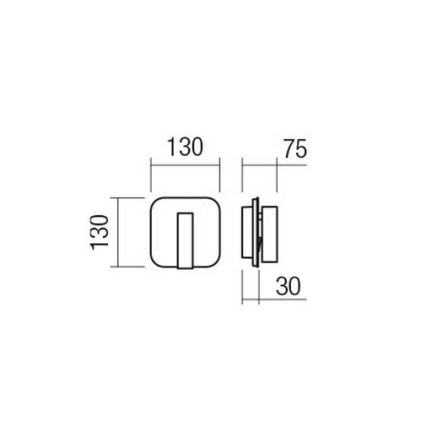 Redo 01-4473 - Επιτοίχιο φωτιστικό QUDA LED/6W/230V + LED/3W CRI 90 USB μπρονζέ