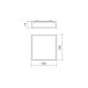 Redo 01-705 - Φωτιστικό οροφής μπάνιου EGO 2xE27/60W/230V 28x28 cm IP44