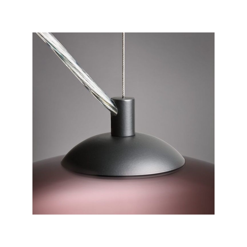 Redo 01-991 - Πολύφωτο με συρματόσχοινο BOWL 1xE27/42W/230V χαλκός