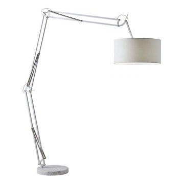 Redo 02-385 - Επιδαπέδιο φωτιστικό AZAR 1xE27/42W/230V λευκό/χρώμιο