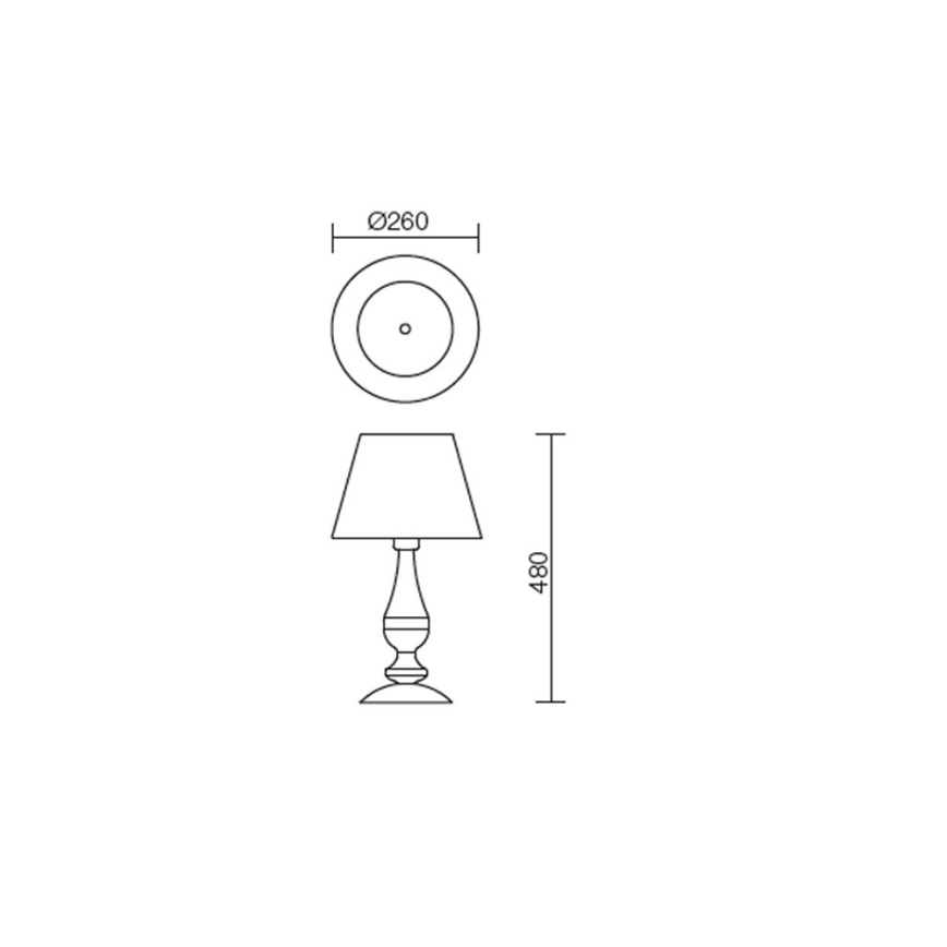 Redo 02-713 - Επιτραπέζια λάμπα FABIOLA 1xE27/28W/230V
