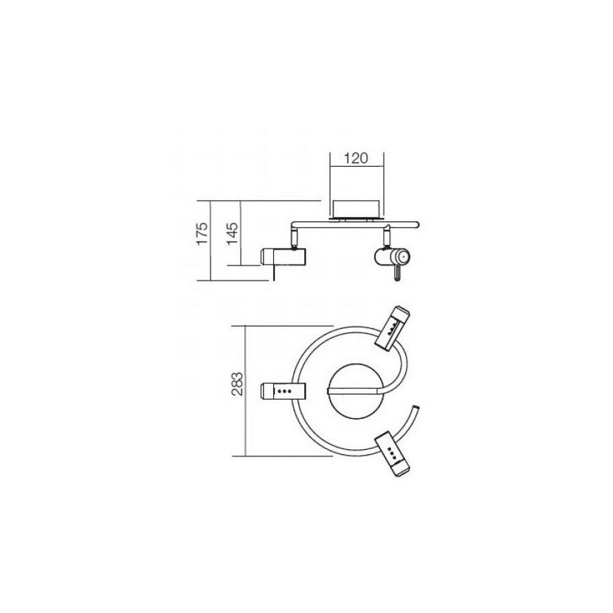 Redo 04-331 - Φωτιστικό σποτ LED SLIM 3xLED/4W/230V γυαλιστερό χρώμιο