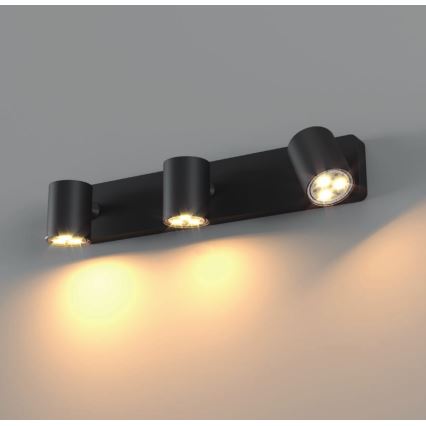 Redo 04-474 - Φωτιστικό σποτ CAMEO 3xGU10/35W/230V μαύρο