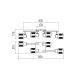 Redo 04-522 - Πλαφονιέρα οροφής  BASKET 4xE27/42W/230V μπρονζέ
