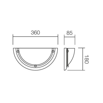 Redo 05-085 - Φωτιστικό τοίχου COSI 1xE27/42W/230V μαόνι