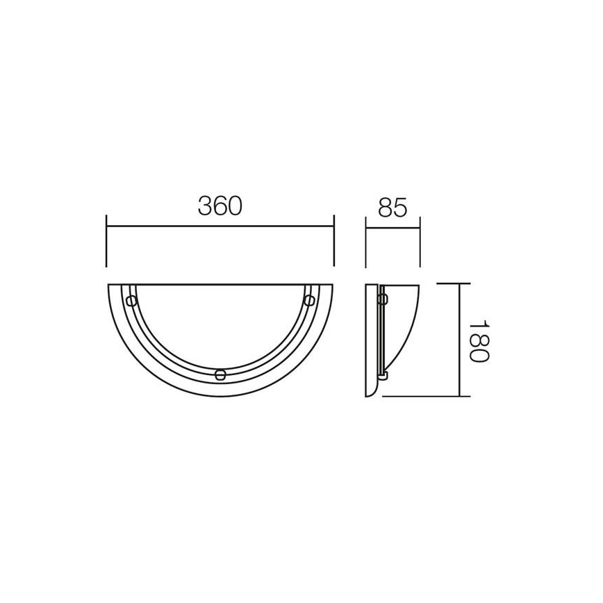 Redo 05-086 - Φωτιστικό τοίχου COSI 1xE27/42W/230V καρυδιά