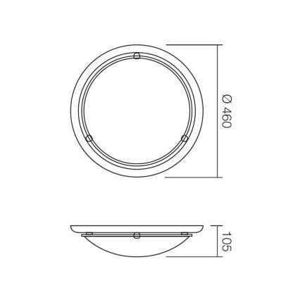 Redo 05-091 - Φωτιστικό οροφής COSI 2xE27/42W/230V