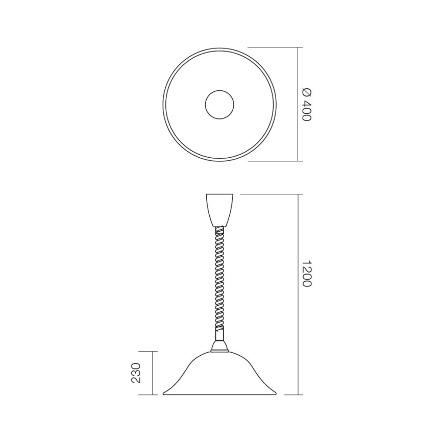 Redo 05-371 - Πολύφωτο με συρματόσχοινο VIRGINIA 1xE27/42W/230V ροζ