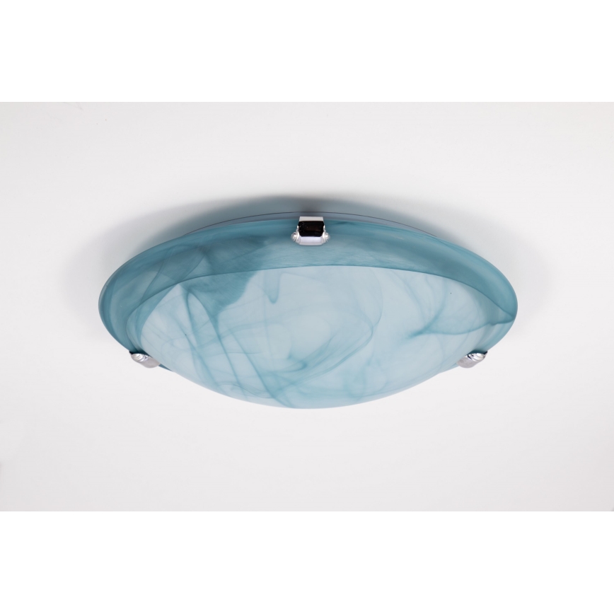 Redo 05-390 - Φωτιστικό οροφής VIRGINIA 1xE27/42W/230V διάμετρος 30 cm μπλε