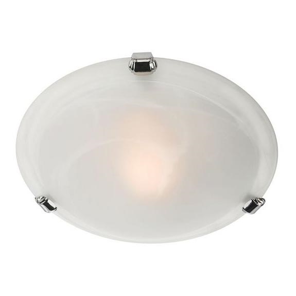 Redo 05-677 - Φωτιστικό οροφής VIRGINIA 1xE27/42W/230V διάμετρος 25 cm λευκό