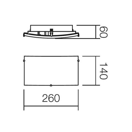 Redo 05-816 - Επιτοίχιο φωτιστικό NOTES 1xE27/42W/230V λευκό