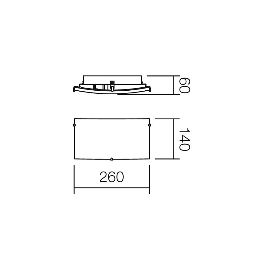 Redo 05-816 - Επιτοίχιο φωτιστικό NOTES 1xE27/42W/230V λευκό