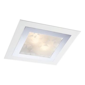Redo 05-828 - Φωτιστικό οροφής SPECTRE 1xE14/28W/230V 30x30 cm γυαλιστερό χρώμιο/λευκό