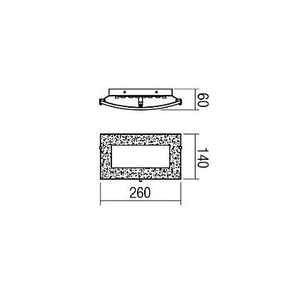 Redo 05-863 - Φωτιστικό τοίχου LED ARTEMIS LED/10W/230V ασημί