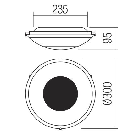 Redo 05-897 - Κρυστάλλινο φωτιστικό οροφής LED RA LED/12W/230V διάμετρος 30 cm χρυσαφί