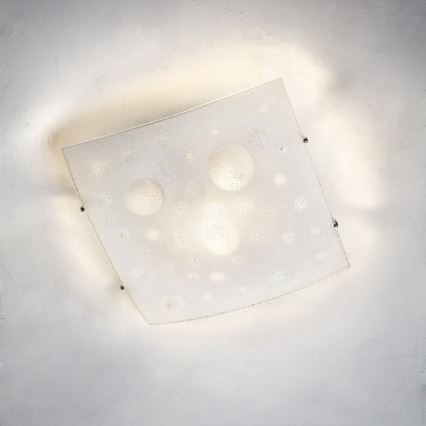 Redo 05-905 - Φωτιστικό οροφής ISIDE 2xE27/42W/230V 39x39 cm διάφανο