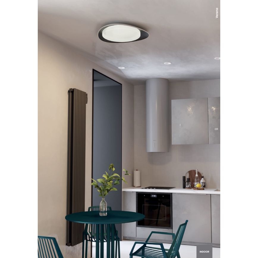 Redo 05-922 - Φωτιστικό οροφής LED VERENA LED/24W/230V ανθρακί