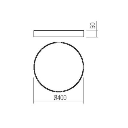 Redo 05-932 - LED Φωτιστικό οροφής KNOB LED/36W/230V 3000K-6500K 40 cm χρυσό