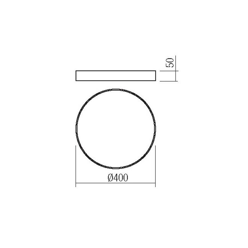 Redo 05-932 - LED Φωτιστικό οροφής KNOB LED/36W/230V 3000K-6500K 40 cm χρυσό