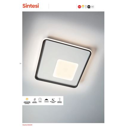Redo 05-961 - LED Dimmable φωτιστικό οροφής SINTESI LED/53W/230V 45x45 cm 3000-6000K + τηλεχειριστήριο