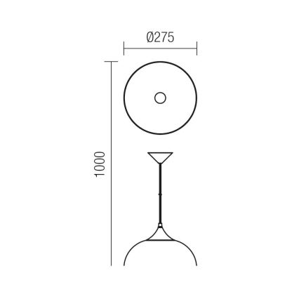 Redo 06-033 - Πολύφωτο σε σχοινί COLINE 1xE27/42W/230V