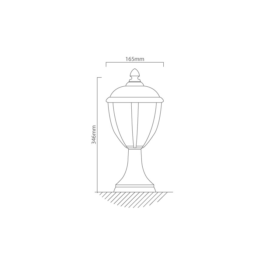 Redo 2604-3K BL - Εξωτερικό φωτιστικό LED UNITE LED/6,5W/230V IP44