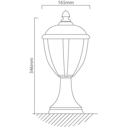 Redo 2604-3K BL - Φωτιστικό LED εξωτερικού χώρου UNITE LED/6,5W/230V IP44