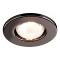 Redo 70217 - Εντοιχισμένο φωτιστικό οροφής FR 1xE14/30W/230V μαύρο χρώμιο
