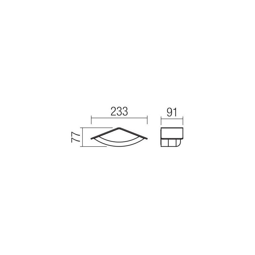 Redo 90001 - Φως τοίχου εξωτερικού χώρου LED CHALET 1xLED/8W/230V IP54