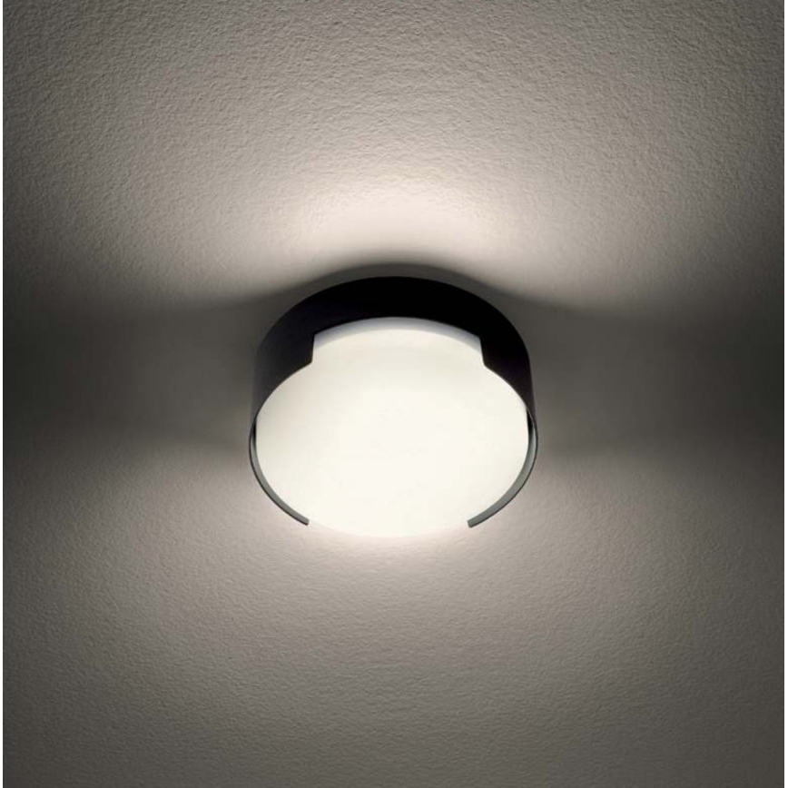 Redo 90004 - Φωτιστικό οροφής εξωτερικού χώρου LED SKOR LED/12W/230V διάμετρος 15 cm IP54 καφέ