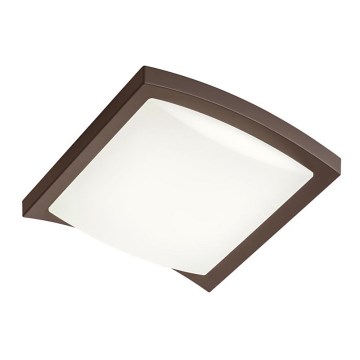Redo 90008 - Φωτιστικό οροφής εξωτερικού χώρου LED TALLIN LED/21W/230V 24,5x24,5 cm IP54 καφέ