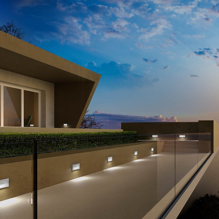 Redo 90009 - LED εξωτερικό φωτιστικό προσανατολισμού TAMPA LED/11W/230V IP54 λευκό