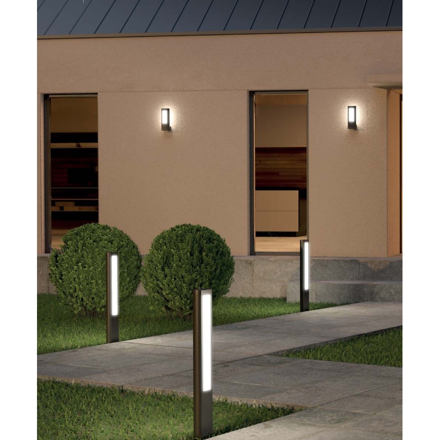 Redo 90125 - Εξωτερικό φωτιστικό LED DOLMEN LED/12,44W/230V IP54 ανθρακί