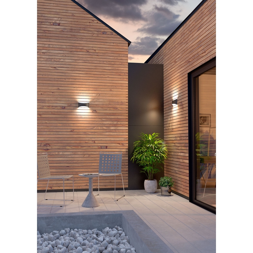 Redo 90126 - LED επιτοίχιο φωτιστικό εξωτερικού χώρου AXEL LED/7W/230V 3000 IP65 ανθρακί