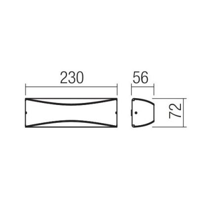 Redo 90126 - LED επιτοίχιο φωτιστικό εξωτερικού χώρου AXEL LED/7W/230V 3000 IP65 ανθρακί