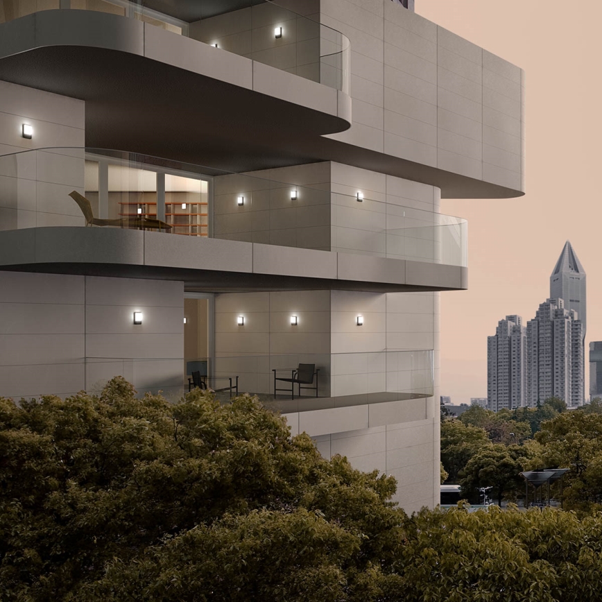 Redo 90130 -LED Επιτοίχιο φωτιστικό εξωτερικού χώρου COLIN LED/9W/230V 4000K IP54 ανθρακί