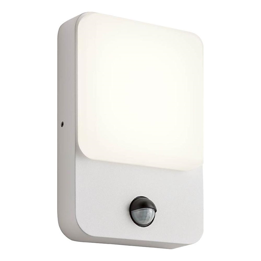 Redo 90132 - Επιτοίχιο εξωτερικό φωτιστικό LED COLIN με αισθητήρα κίνησης και σούρουπου LED/9W/230V 4000K IP54 λευκό