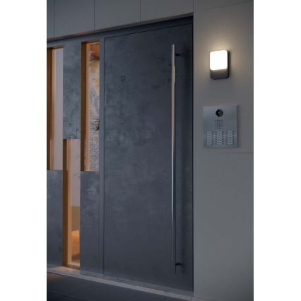 Redo 90133 - Εξωτερικό επιτοίχιο φωτιστικό LED με αισθητήρα COLIN 1xLED/9W/230V IP54