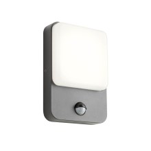 Redo 90133 - Φως τοίχου εξωτερικού χώρου LED με αισθητήρα COLIN 1xLED/9W/230V IP54