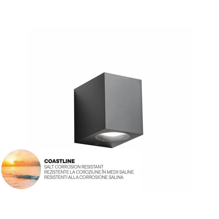 Redo 90151 - Φως τοίχου εξωτερικού χώρου PUNTA 1xGU10/7W/230V IP44
