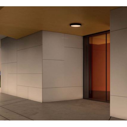 Redo 90156 - Φωτιστικό οροφής εξωτερικού χώρου LED PONZA LED/18W/230V διάμετρος 30 cm IP65