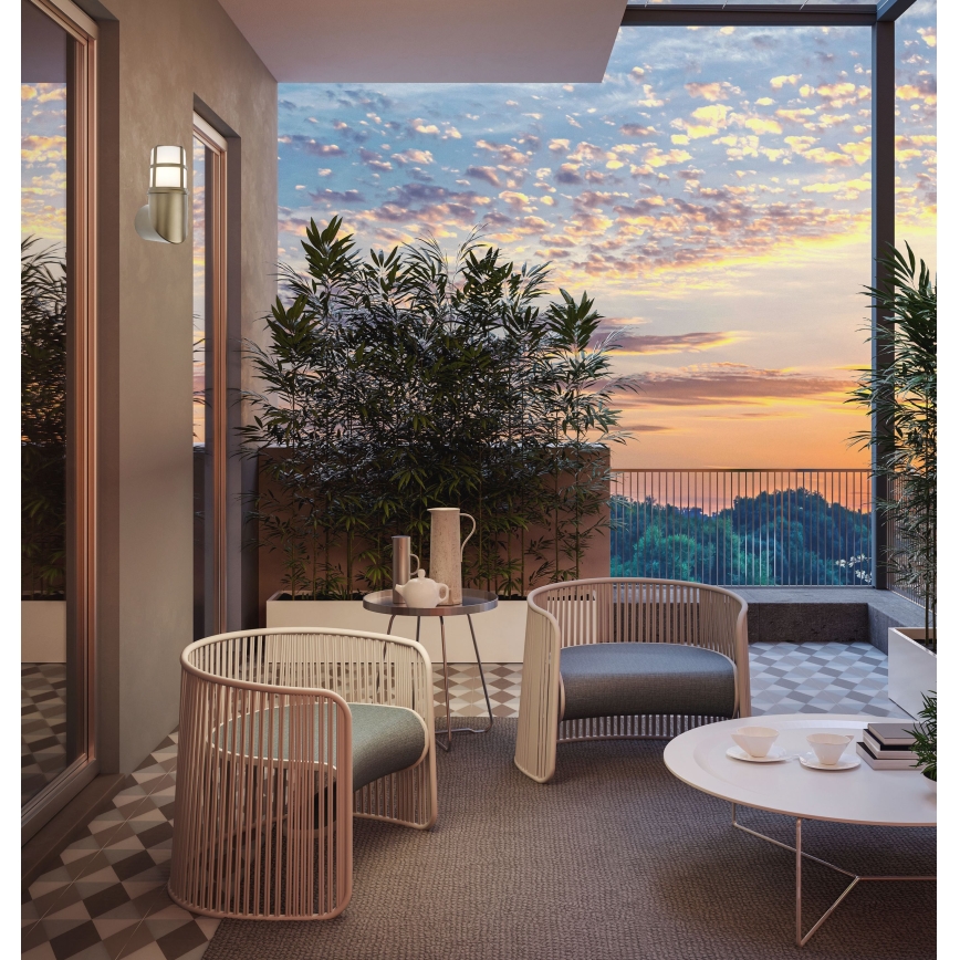 Redo 90196 - Εξωτερικό επιτοίχιο φωτιστικό TRITON 1xE27/28W/230V IP54 ορείχαλκος