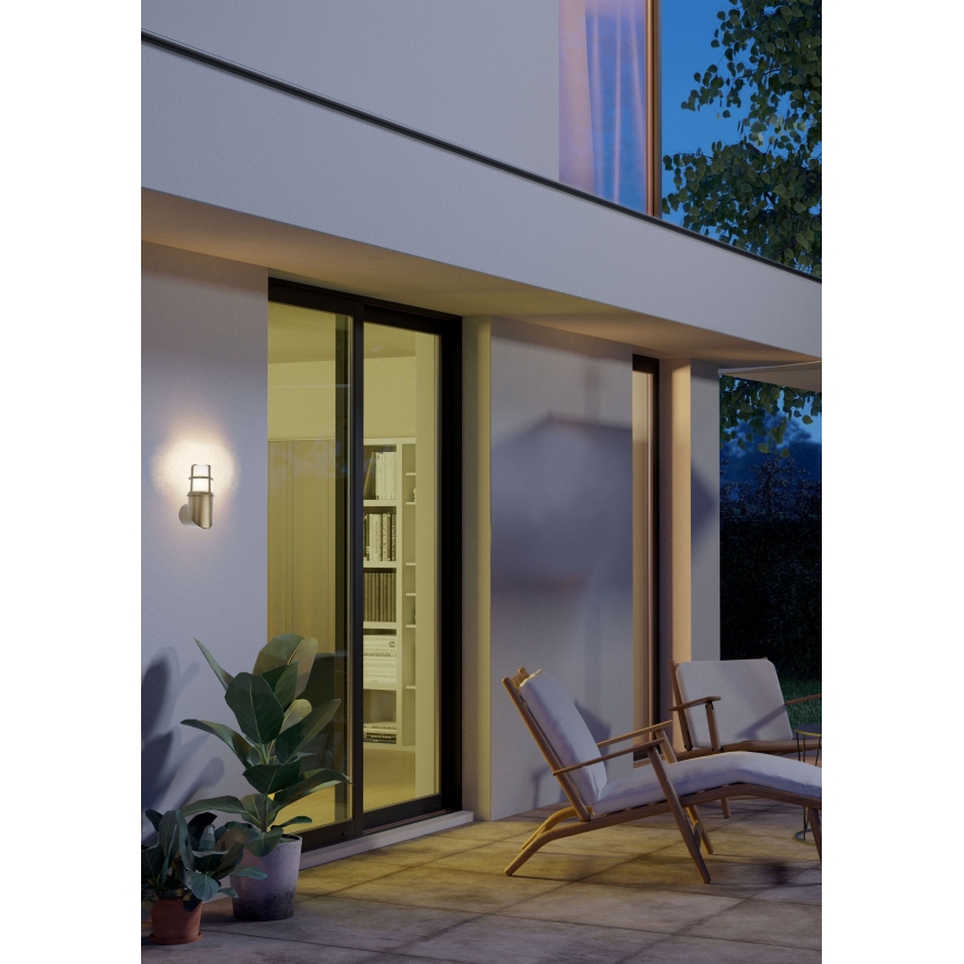 Redo 90196 - Εξωτερικό επιτοίχιο φωτιστικό TRITON 1xE27/28W/230V IP54 ορείχαλκος