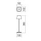 Redo 90222 - LED Dimmable λάμπα εξωτερικού χώρου  LA NUIT LED/2,2W/230V IP65 + USB