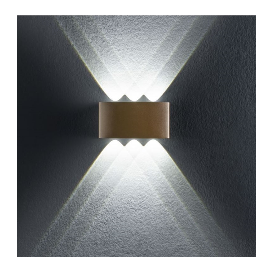 Redo 90226 - LED Επιτοίχιο φωτιστικό εξωτερικού χώρου FABO LED/6W/230V 3000K IP54 γκρι