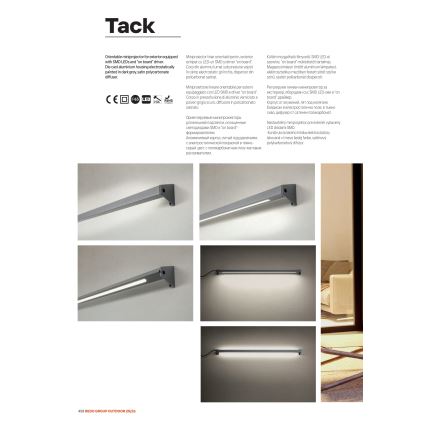 Redo 90242 - LED εξωτερικό φωτιστικό TACK IP65 LED/15W/230V 3000K IP65 ανθρακί